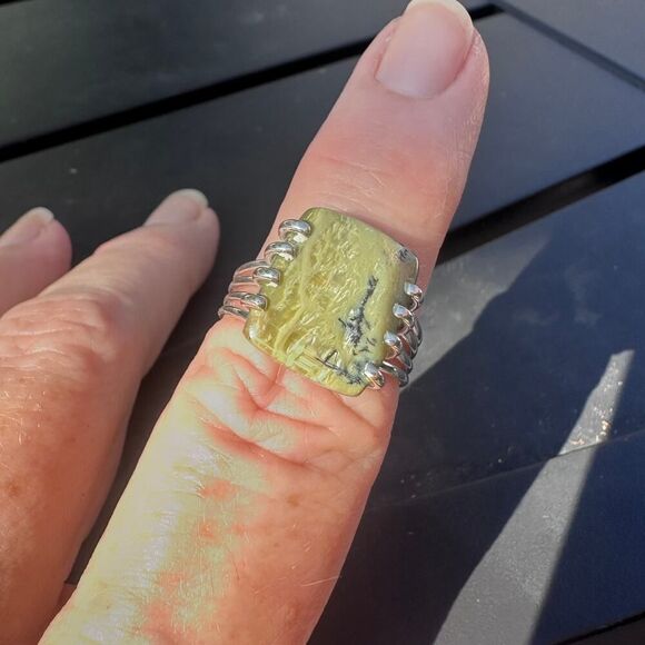 Tanzania Imperial Opal Sterling Silver Ring - Picture 12 of 12